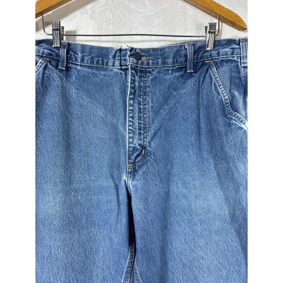 Carhartt FR Jeans 38x32 Blue Denim Carpenter FR813 Fire Resistant 2112 Cat2 - Picture 4 of 14